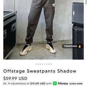 White Fox Boutique Offstage Sweatpants in Shadow